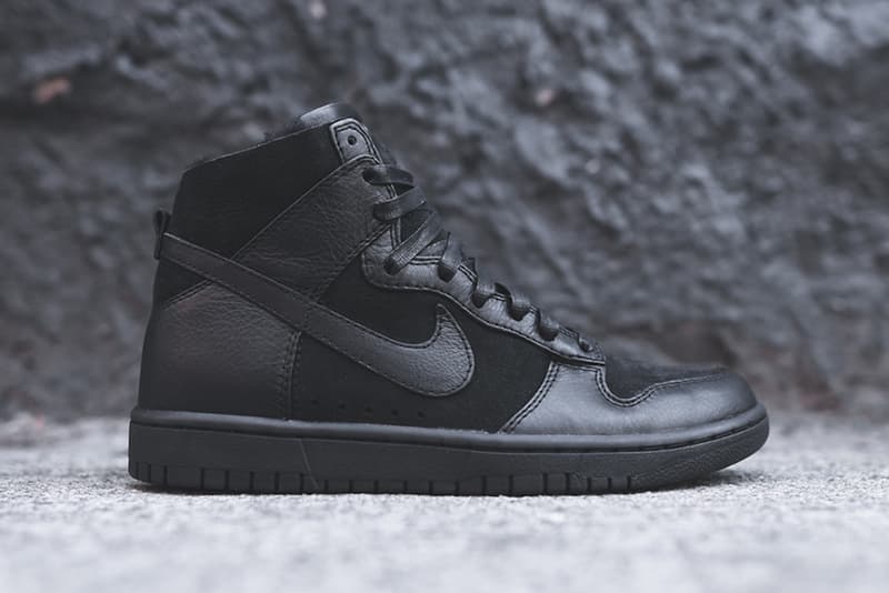 Nike Dunk Lux High Sherpa「Triple Black」配色