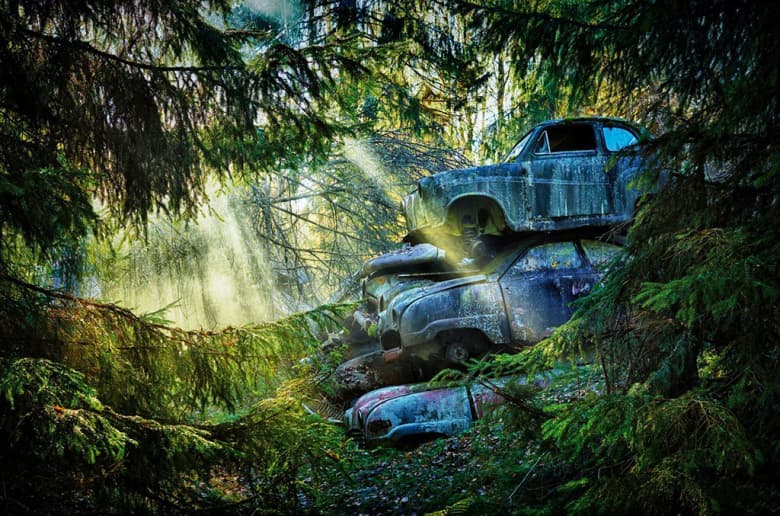 Dieter Klein「汽車墓地」攝影作品系列