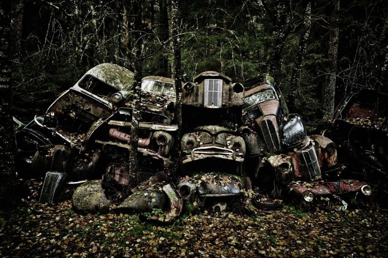 Dieter Klein「汽車墓地」攝影作品系列