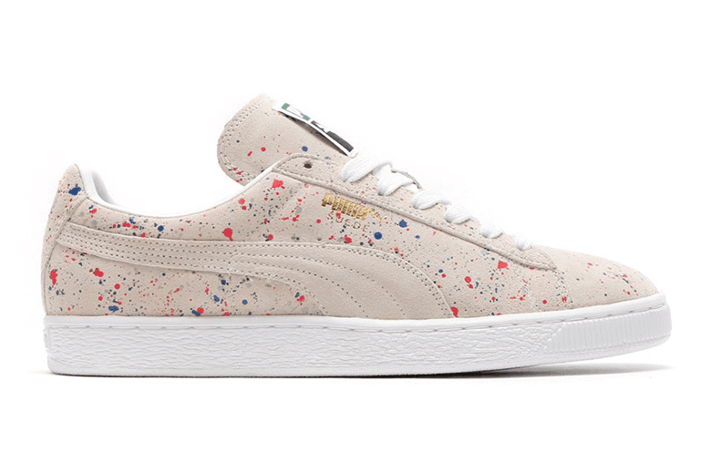 PUMA Suede Classic「Allover Splatter」White/White 配色