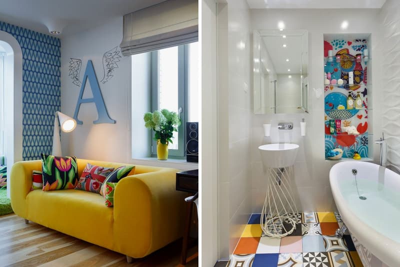 Elena Chernigina & Anton Bazaliysky 打造俄羅斯「絢彩」四人公寓