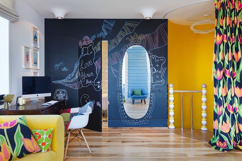 Elena Chernigina & Anton Bazaliysky 打造俄羅斯「絢彩」四人公寓