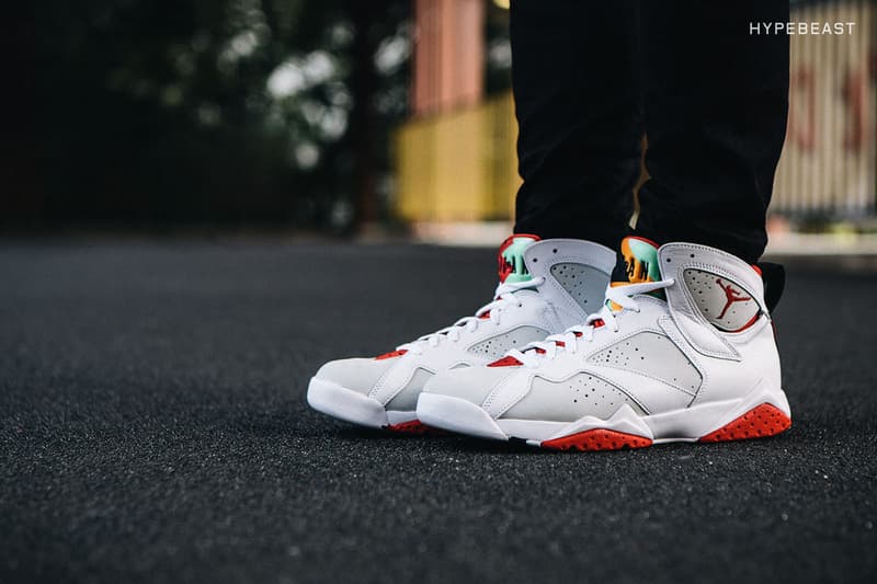 近賞 Air Jordan 7 Retro「Hare」別注配色