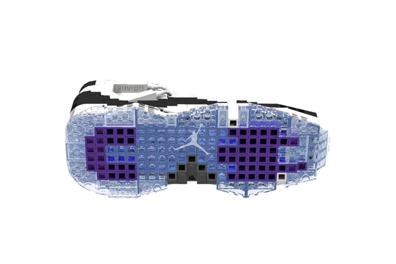 LEGO® 版 Air Jordan 11 Retro「Concord」積木玩具