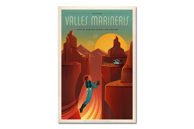 SpaceX 推出火星移民主題復古海報