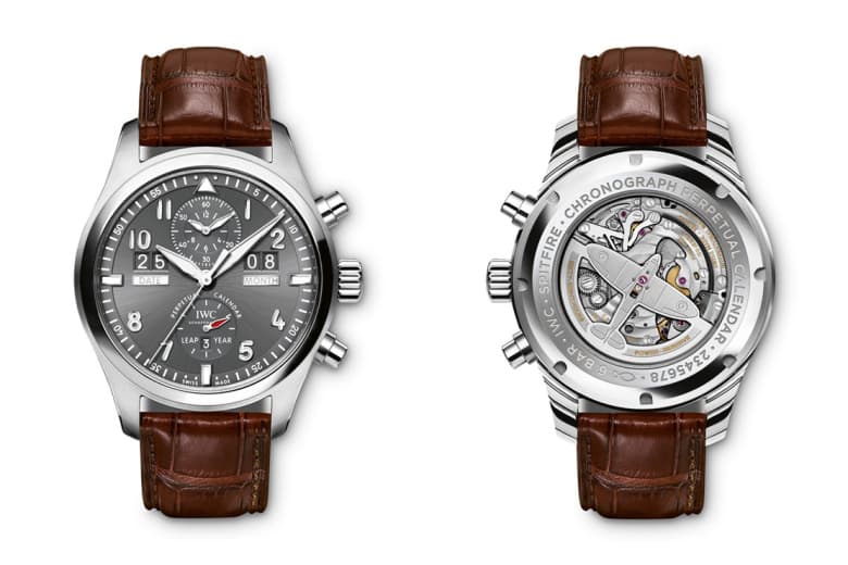 IWC Spitfire Perpetual Calendar Digital Date-Month Stainless Steel Chronograph 腕表