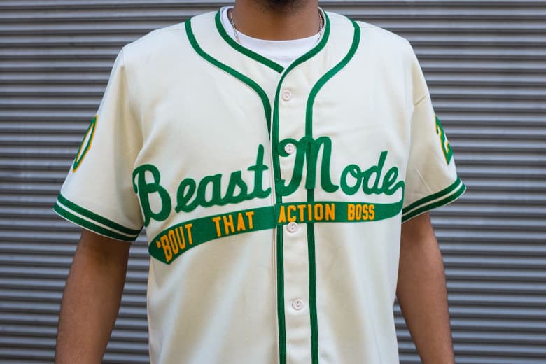 Marshawn Lynch x Ebbets Field Flannels「BEASTMODE」聯名球衫