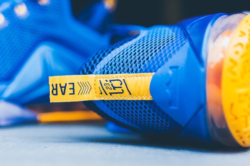 Nike Lebron 12 Low「Photo Blue/University Gold」配色設計