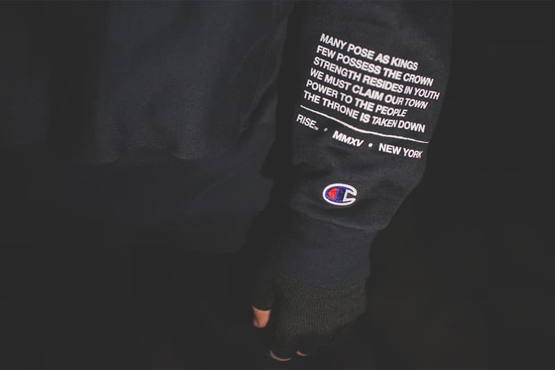 RISE x Champion USA 2015 春夏「POWER」聯名系列