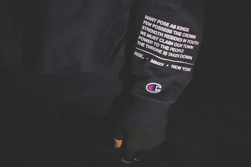 RISE x Champion USA 2015 春夏「POWER」聯名系列