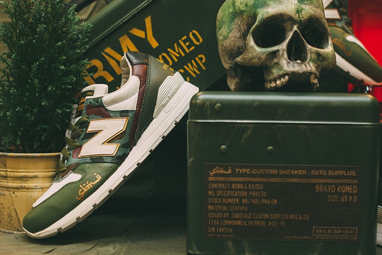 SBTG x Born & Raised x New Balance MRL996EW「Bravo Romeo」聯名客製系列