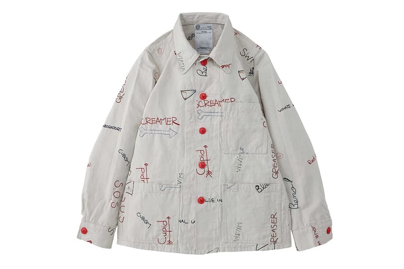 visvim 2015 春夏 TRAVAIL COVERALL ICON EMBROIDERY (GIZA) 刺繡夾克