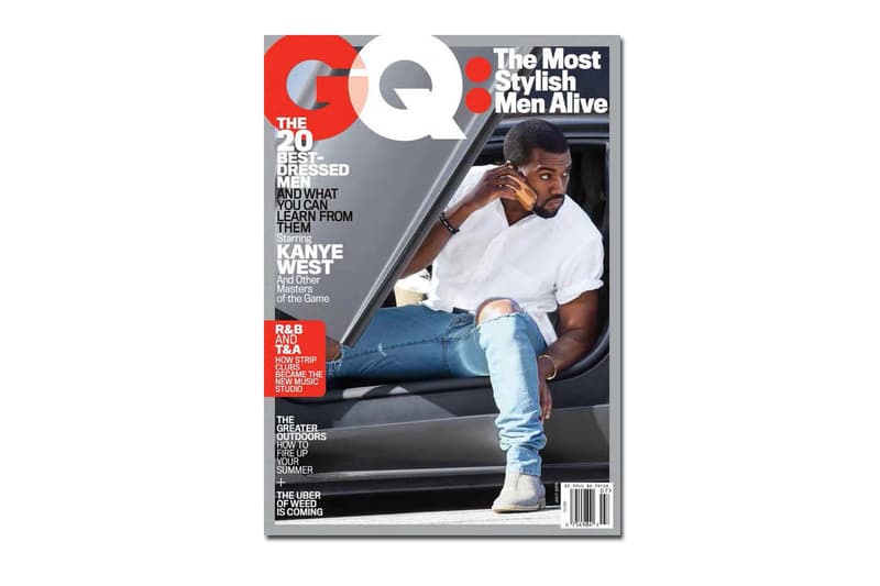 Kanye、Pharrell 及 Brad Pitt 等「街頭型男」登上美版《GQ》7 月「The Most Stylish Men Alive」 主題期刊封面