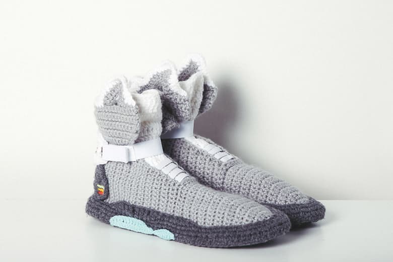Fuggit 打造居家針織版 Nike Air Mag 與 Air Yeezy 2 鞋款