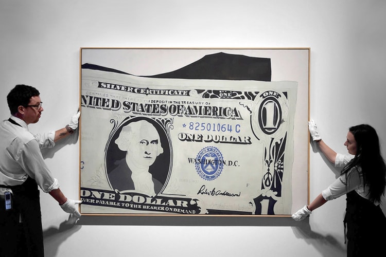 Andy Warhol 經典畫作《One Dollar Bill》以 $3,280 萬美元拍出