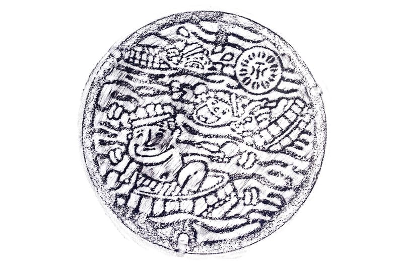 David Robert 將日本渠蓋設計轉幻為美術版畫