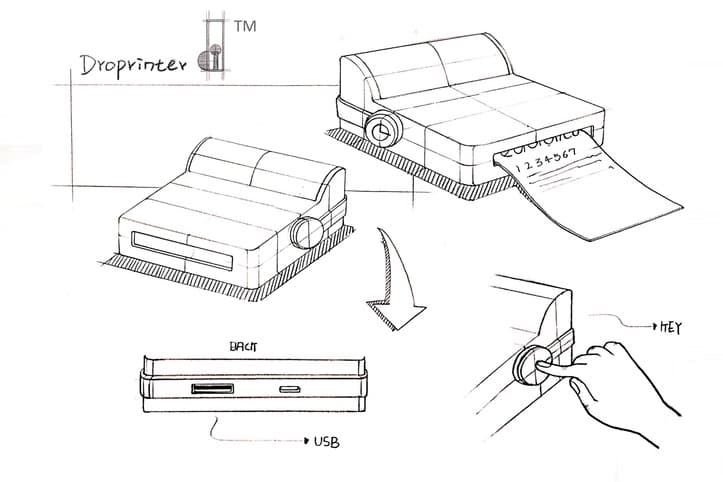 droPrinter - 全球首台智能手機打印機