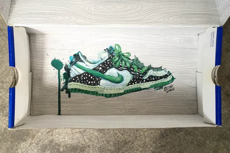 插畫師 Cloakwork 最新鞋盒藝術作品