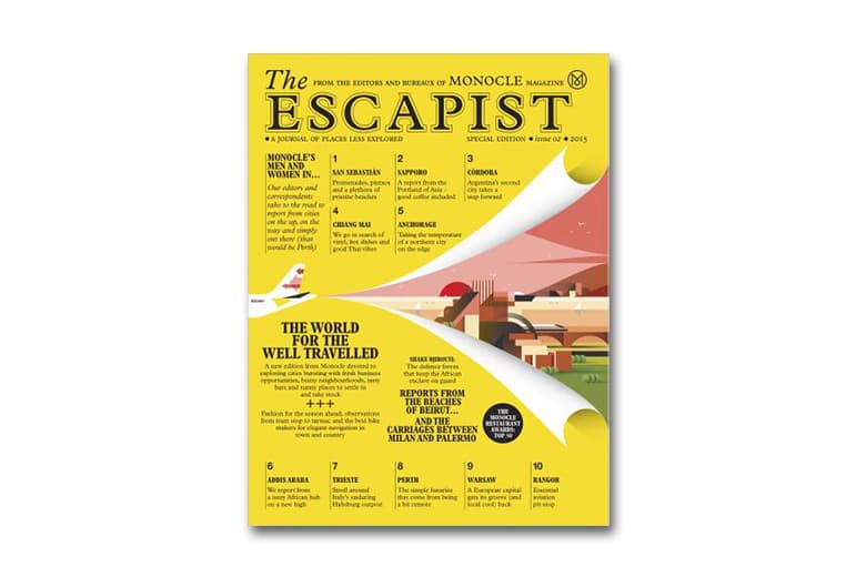 Monocle 發佈最新旅遊刊物《The Escapist》