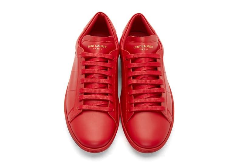 Saint Laurent SL/01 Low-Top 全紅配色