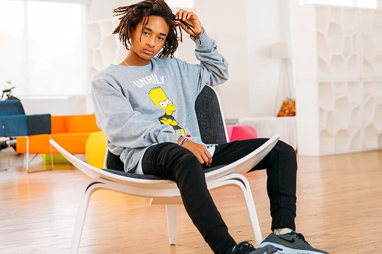 Jaden Smith 親身示範 The Simpsons' x Neff 2015 夏季聯名系列