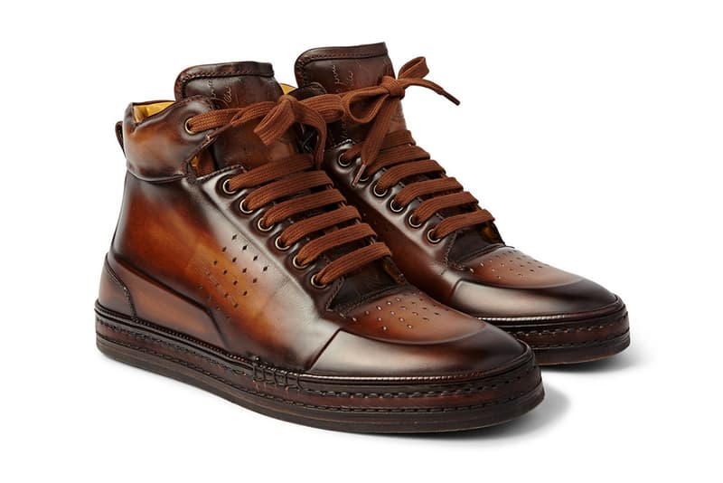 Berluti Playtime Burnished-Leather High-Top「Brown」鞋款