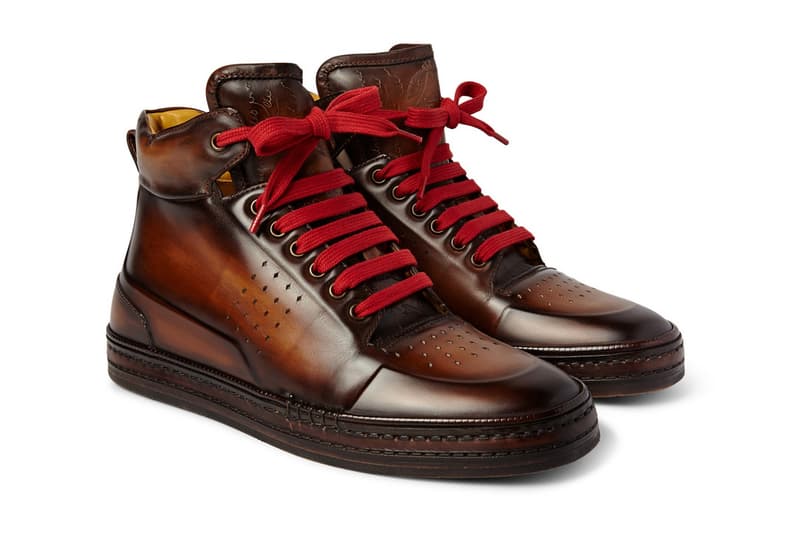 Berluti Playtime Burnished-Leather High-Top「Brown」鞋款