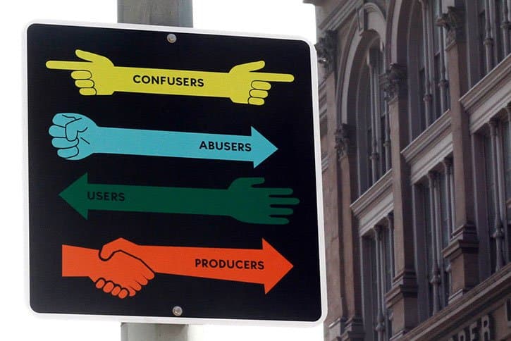 Stephen "ESPO" Powers 為紐約街道創作手繪路牌