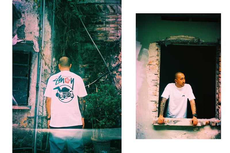 Stussy x SHOWROOM 聯名「Skate Man」T-shirt 系列