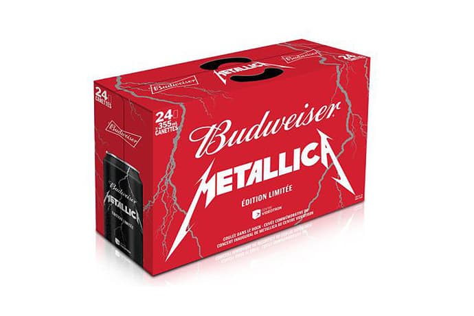  Budweiser 推出 Metallica 限量版罐身設計