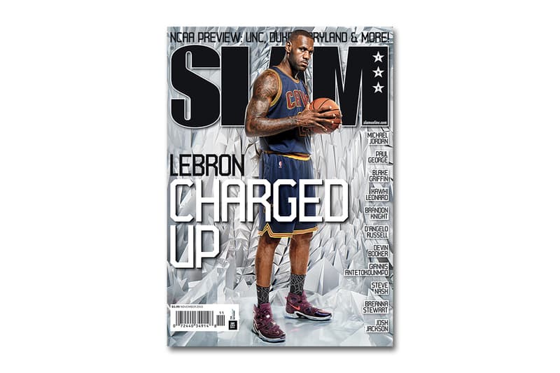 LeBron James 穿著 Nike LeBron 13 出鏡《SLAM》封面