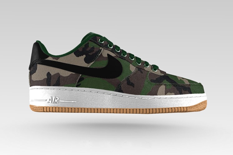 NIKEiD Air Force 1 新增迷彩定製選項