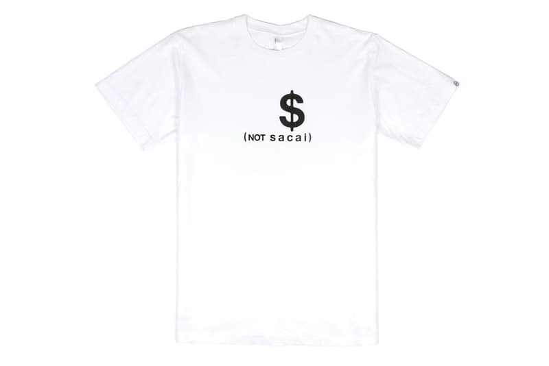 sacai x fragment design「sacai (not sacai)」聯名 Tee