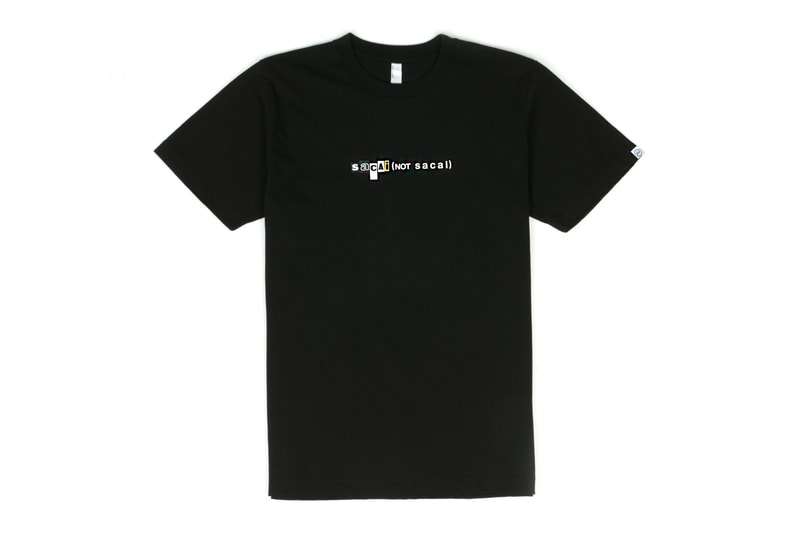 sacai x fragment design「sacai (not sacai)」聯名 Tee
