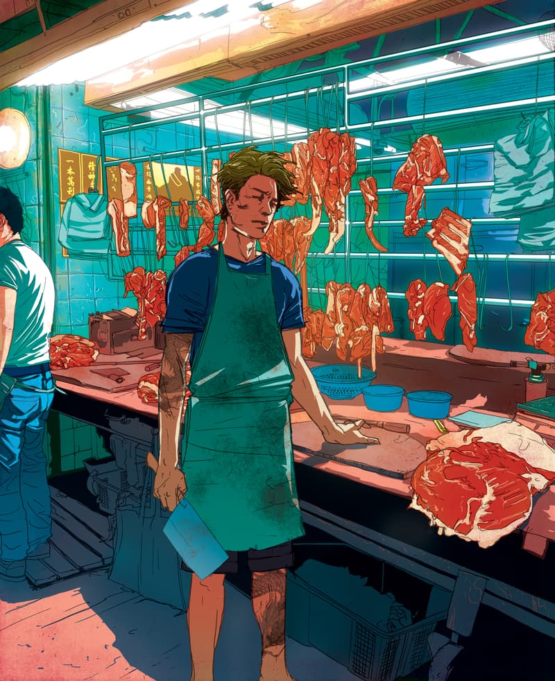 以美漫風格描繪香港街景