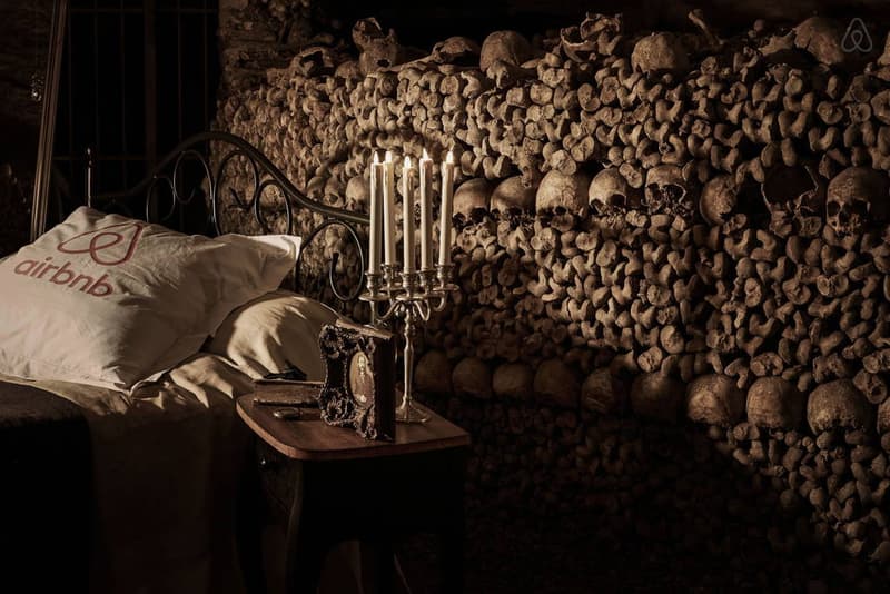 AirBnb 於巴黎地下穴墓打造萬聖節夜主題客房