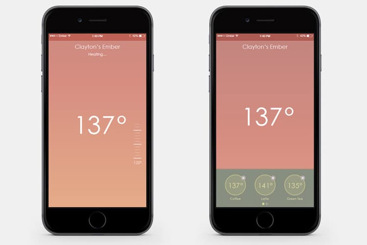 Ember 智能水杯 - 連接手機控制水溫