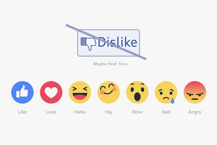 Facebook Like 變多個表情 Dislike 無份