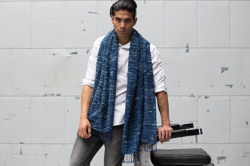 Indigo People x Denham 聯名圍巾