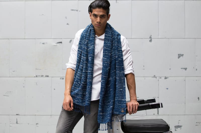 Indigo People x Denham 聯名圍巾