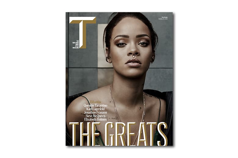 Rihanna 登上《T Magazine》The Great Issue 期刊封面