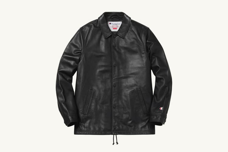 Supreme x Champion Leather Coach Jacket 美式夢幻逸品