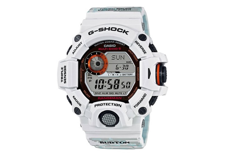 Burton x G-SHOCK 聯乘雪地迷彩 Rangeman