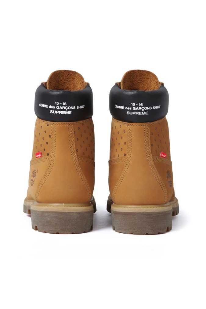 COMME des GARÇONS SHIRT x Supreme x Timberland 2015 秋冬聯名系列