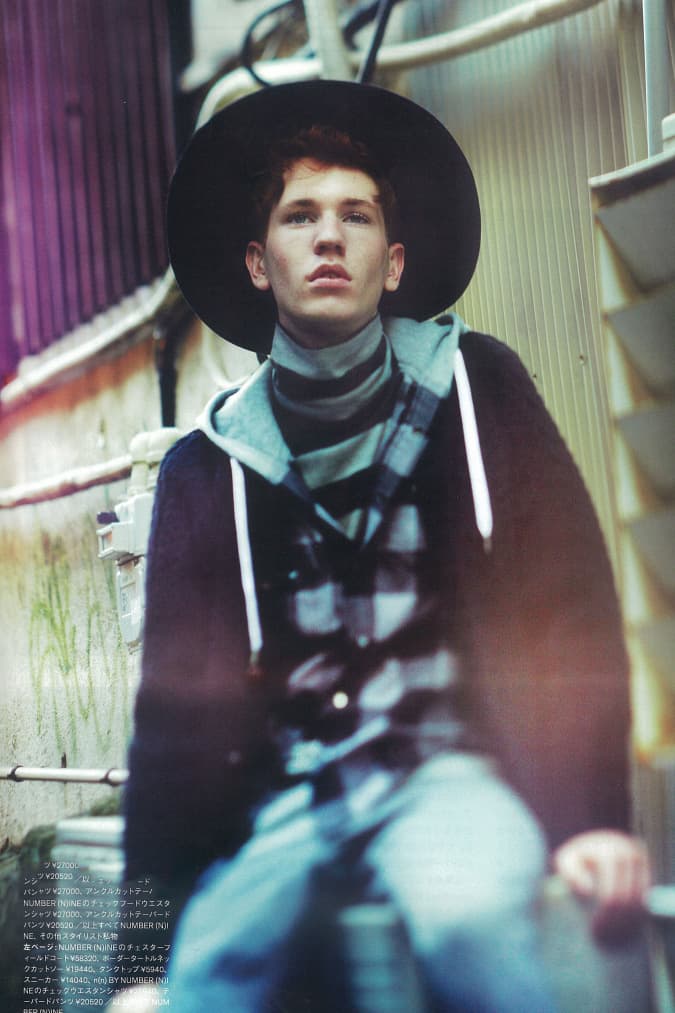 《GRIND》雜誌打造 NUMBER (N)INE 2015 秋冬系列造型搭配特輯