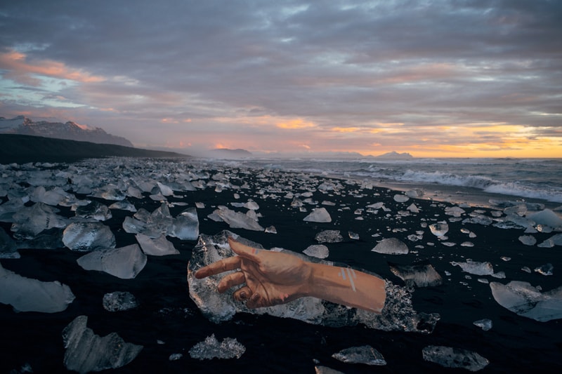 藝術家 Sean Yoro 於冰山上作畫