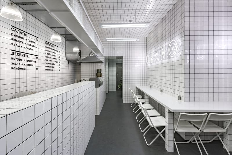 AKZ Architectura 打造烏克蘭基輔 Orang + Utan 素食坊