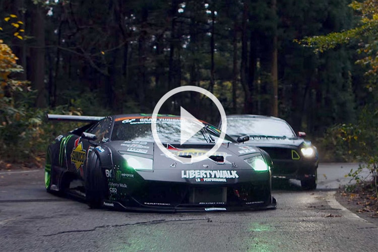 Lamborghini vs Mustang - 新潟鬼城下最強飄移對決