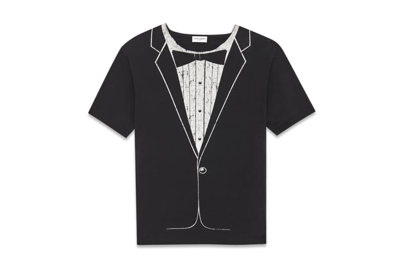 Saint Laurent  仿禮服 T-shirt 設計