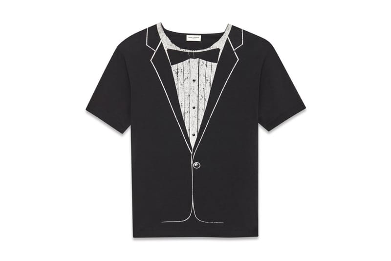 Saint Laurent  仿禮服 T-shirt 設計